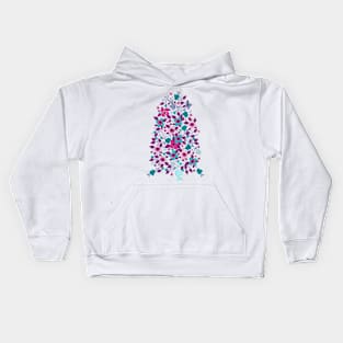 Koi fish and blooms Kids Hoodie